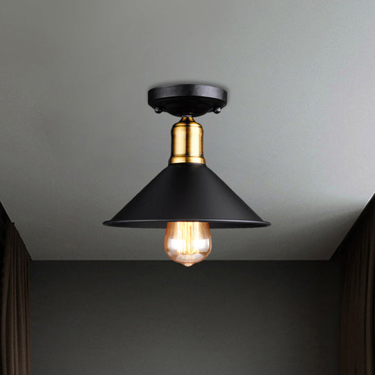 Mary Enchanting Conic Semi - Flush: Vintage Charm Meets Modern Style