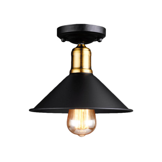 Mary Enchanting Conic Semi - Flush: Vintage Charm Meets Modern Style
