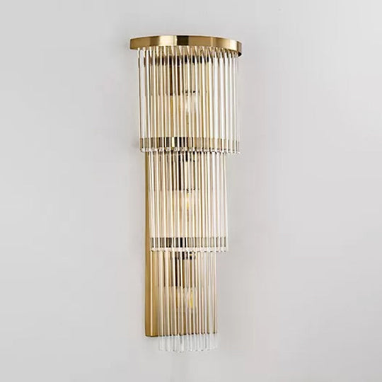 Elevate Your Space With The Luxurious Gold Crystal Wall Sconce